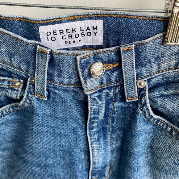 Derek Lam High Waist Straight Jeans 24 - Picture 2 of 9